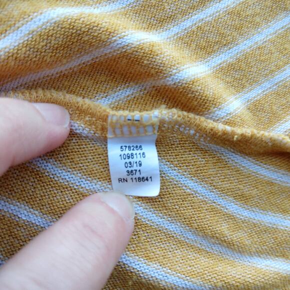 Lane Bryant Sunshine Striped Tunic Top 18 / 20 lightweight sweater short sleeves - Picture 9 of 12